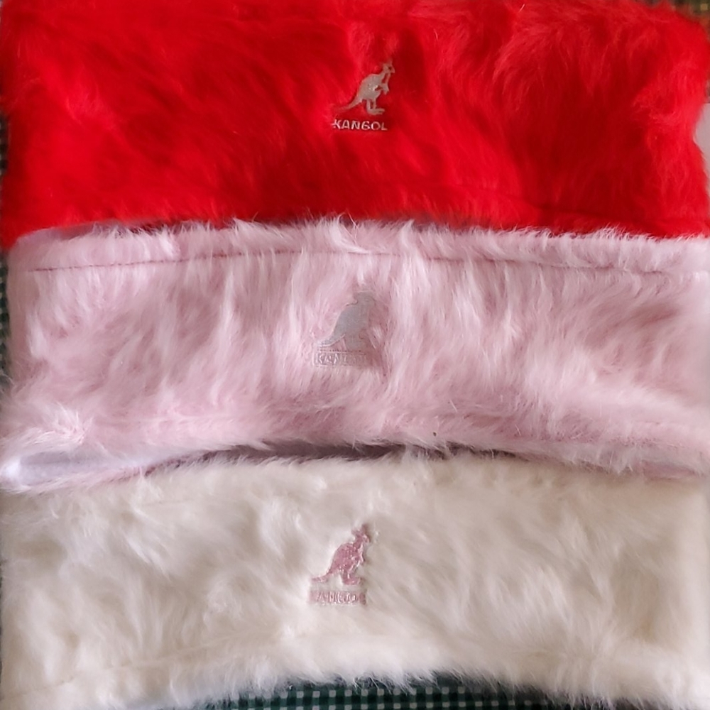 Kangol Fur Head Warmers Red Small/Medium